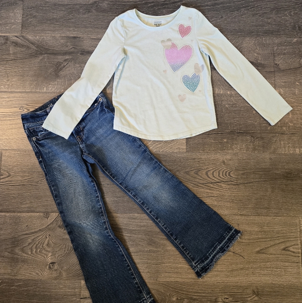 Jumping Beans Long Sleeve with Heart Design